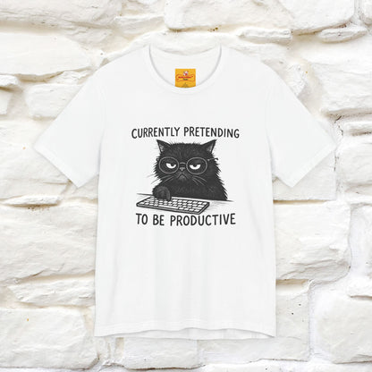 "Currently Pretending To Be Productive" |Cat T-Shirt | Nunu&Miao Studio