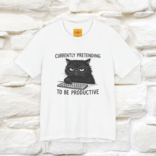 "Currently Pretending To Be Productive" |Cat T-Shirt | Nunu&Miao Studio