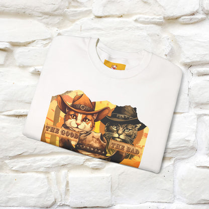 ''The Good, the Bad, and the Meow'' |Cat Sweatshirt | Nunu&Miao Studio