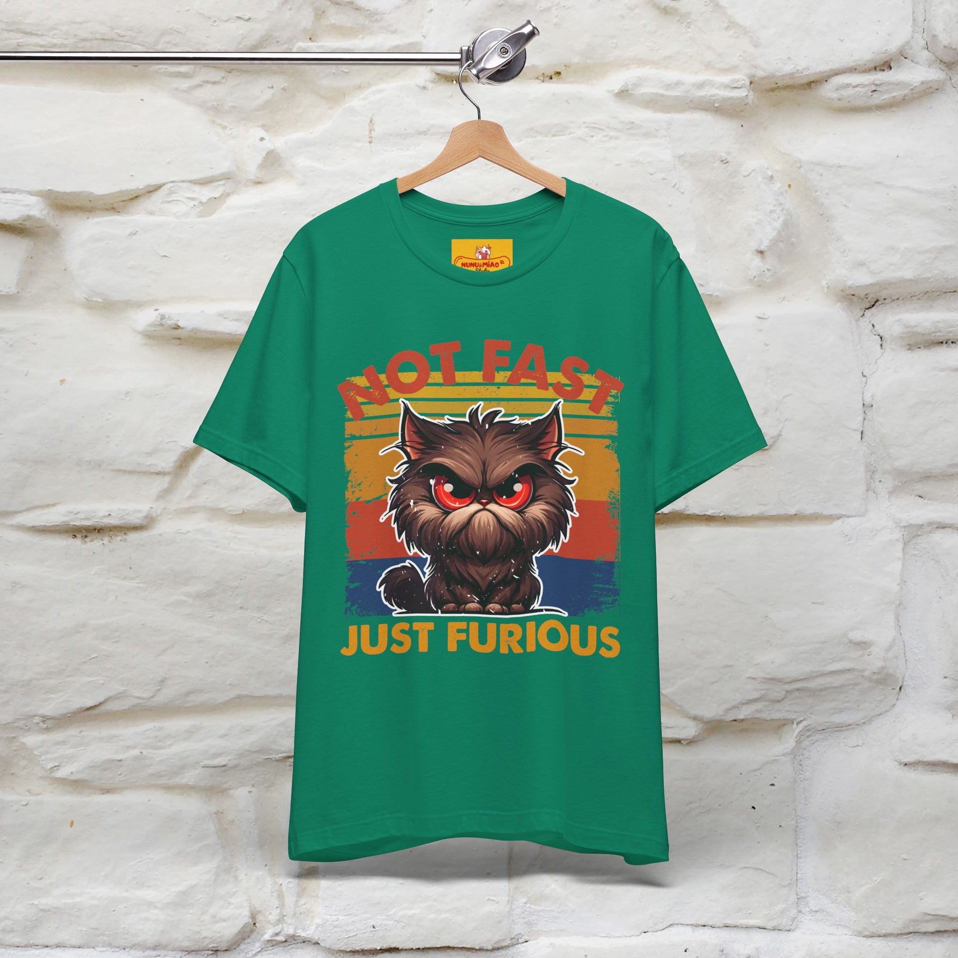 Not Fast, Just Furious |  Sarcastic Cat T-Shirt | Nunu&Miao Studio - Nunu&Miao Studio