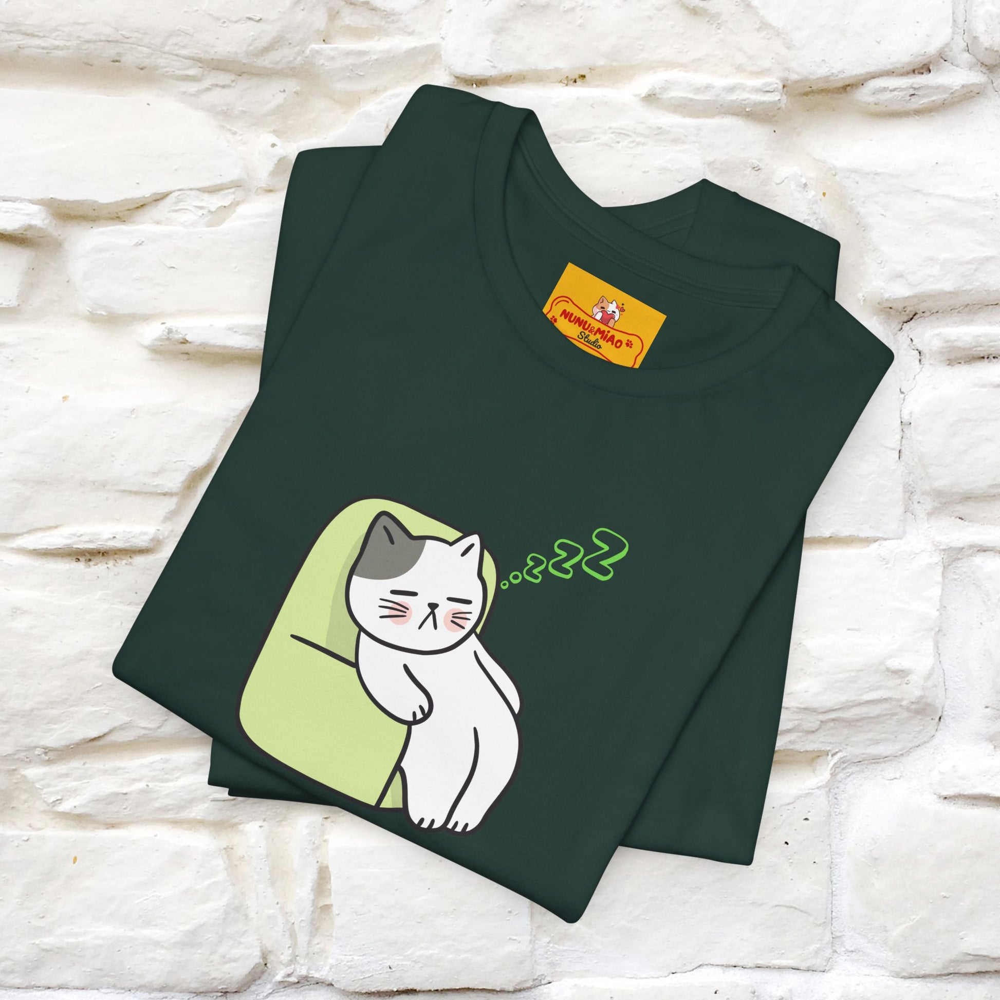 "Keep going… the couch isn’t going to nap on itself." Cat T-Shirt| Front & Back Design | Nunu&Miao Studio - Nunu&Miao Studio