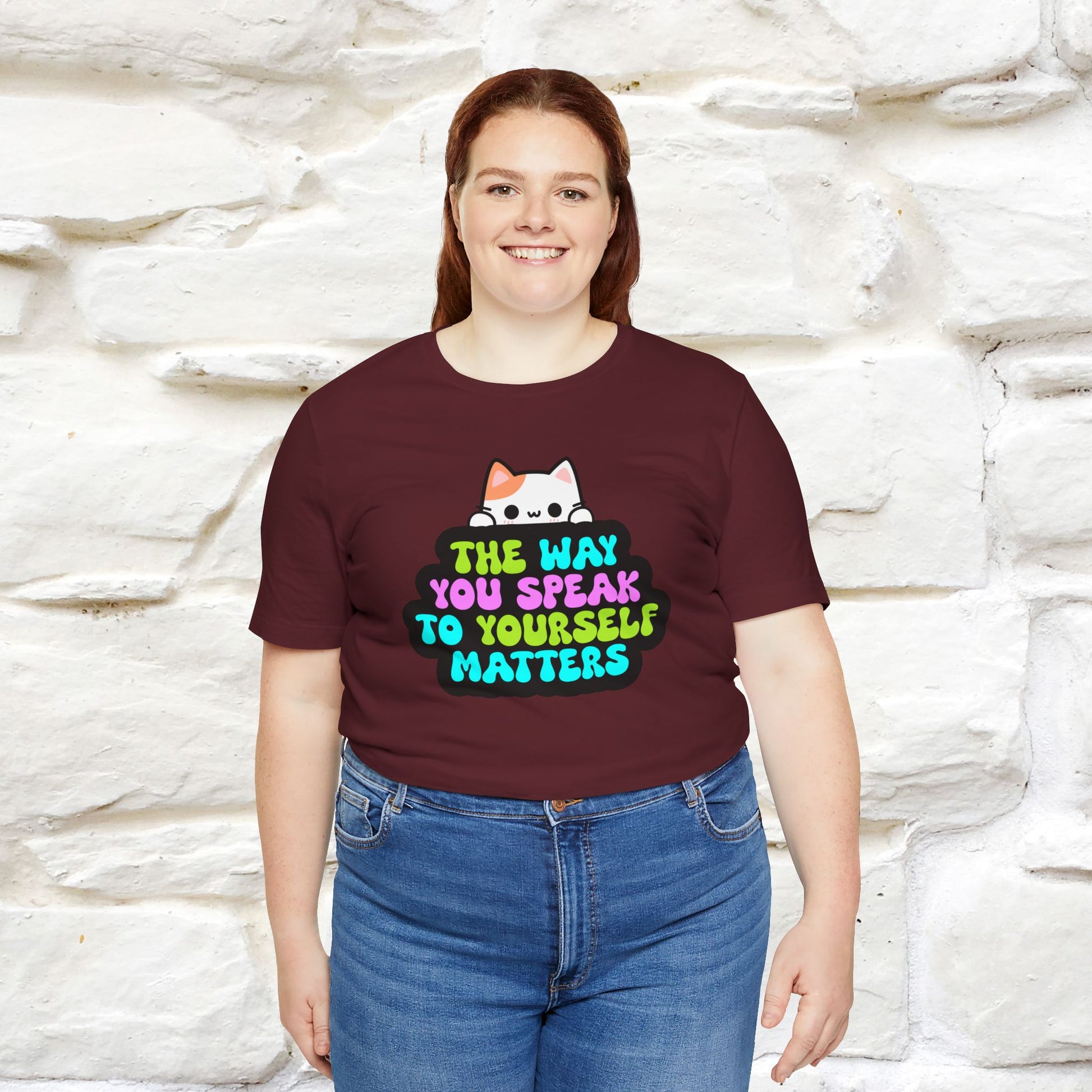 "The Way You Speak To Yourself Matters" |Cat T-Shirt | Nunu&Miao Studio - Nunu&Miao Studio