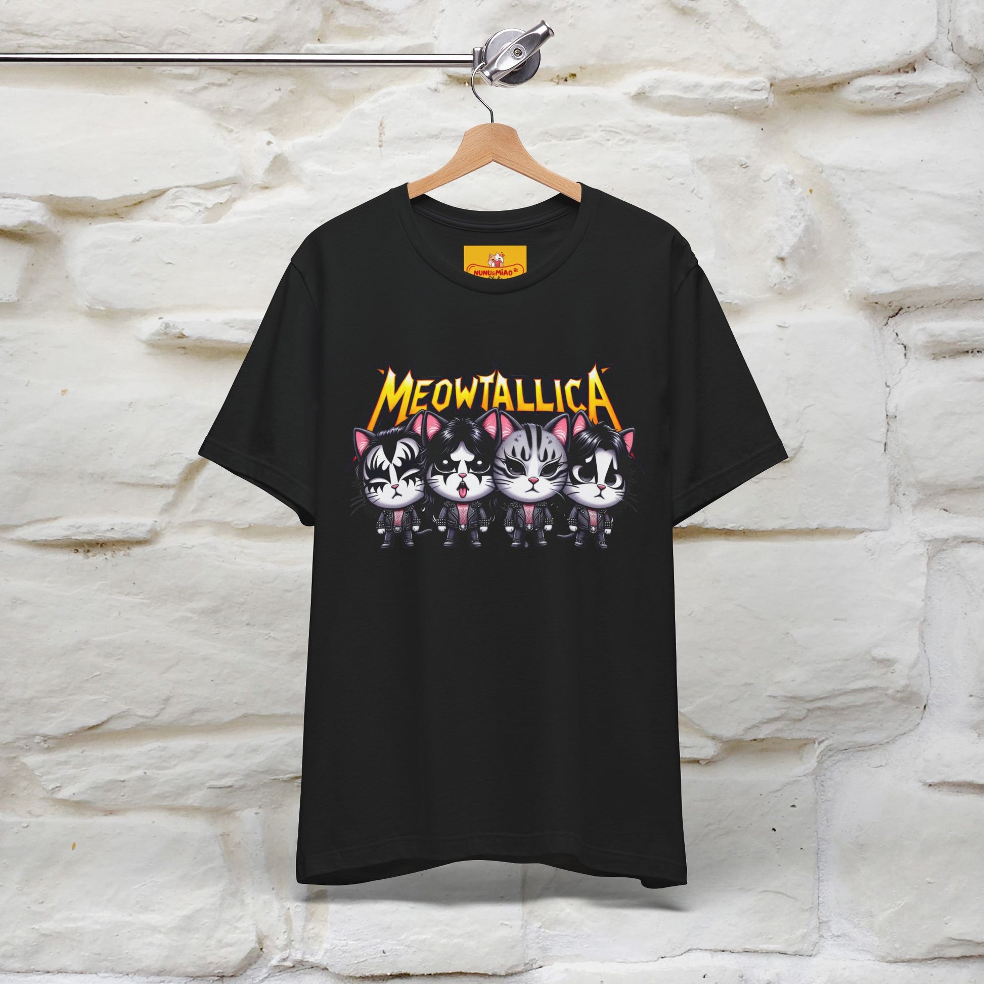 Meowtallica T-Shirt | Rock-Inspired Cat Tee| Nunu&Miao Studio - Nunu&Miao Studio