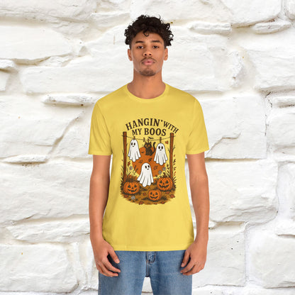 "Hanging With My Boos" Halloween Cat T-shirt |Nunu&Miao Studio - Nunu&Miao Studio