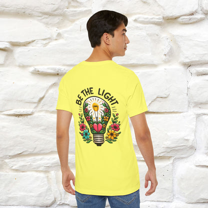 ''Be The Light" Cat T-Shirt| Front & Back Design | Nunu&Miao Studio - Nunu&Miao Studio