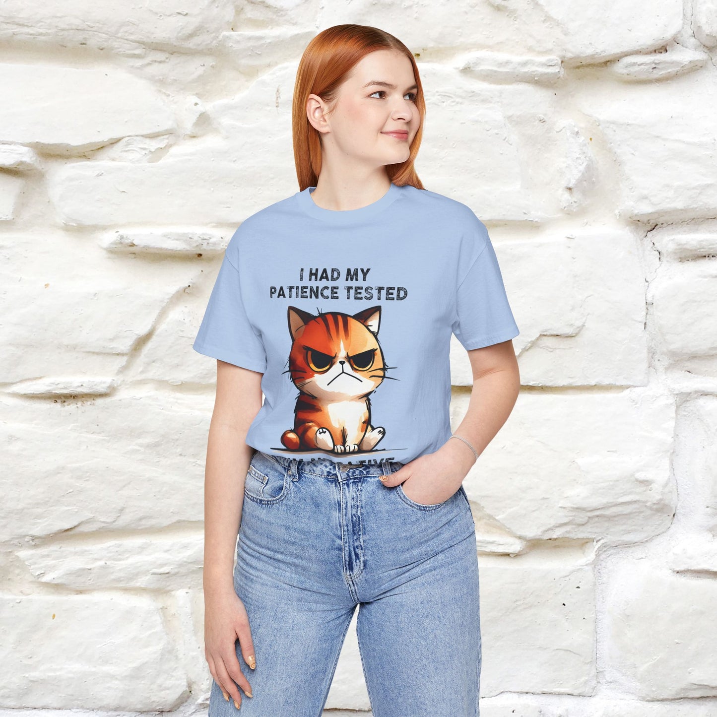 ''I Had My Patience Tested, I'm Negative''| CatT-Shirt | Nunu&Miao Studio