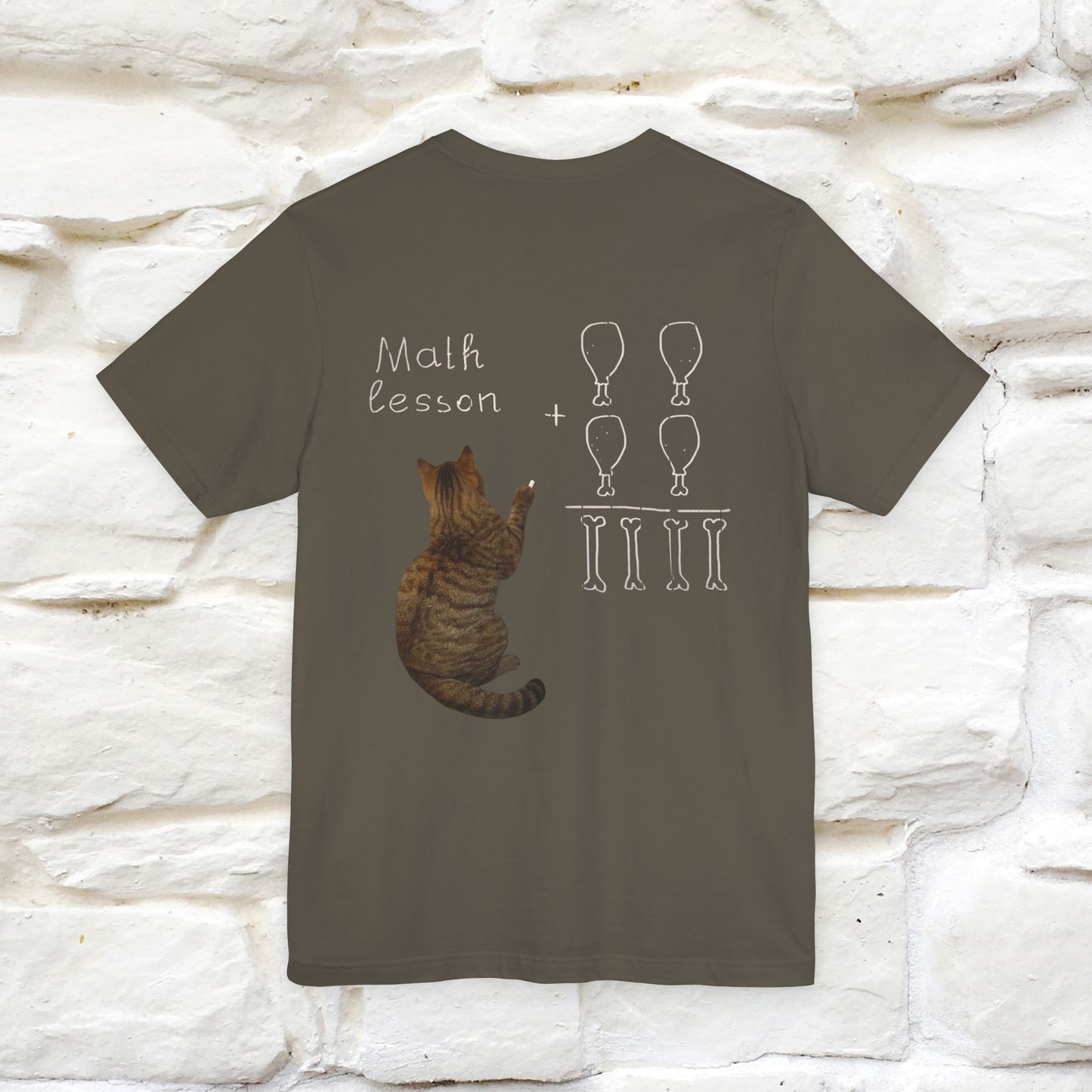 “Math teachers have too many functions.”|  Cat T-Shirt | Front & Back Design | Nunu&Miao Studio