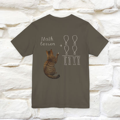 “Math teachers have too many functions.”|  Cat T-Shirt | Front & Back Design | Nunu&Miao Studio
