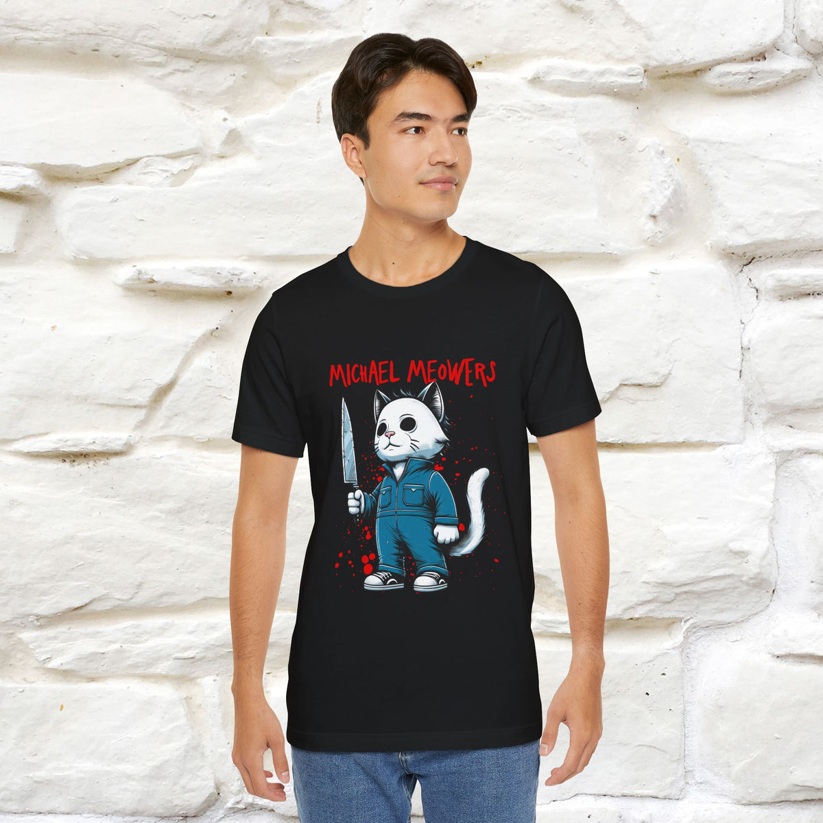 ''Michael Meowers'' Cat T-Shirt |  | Nunu&Miao Studio