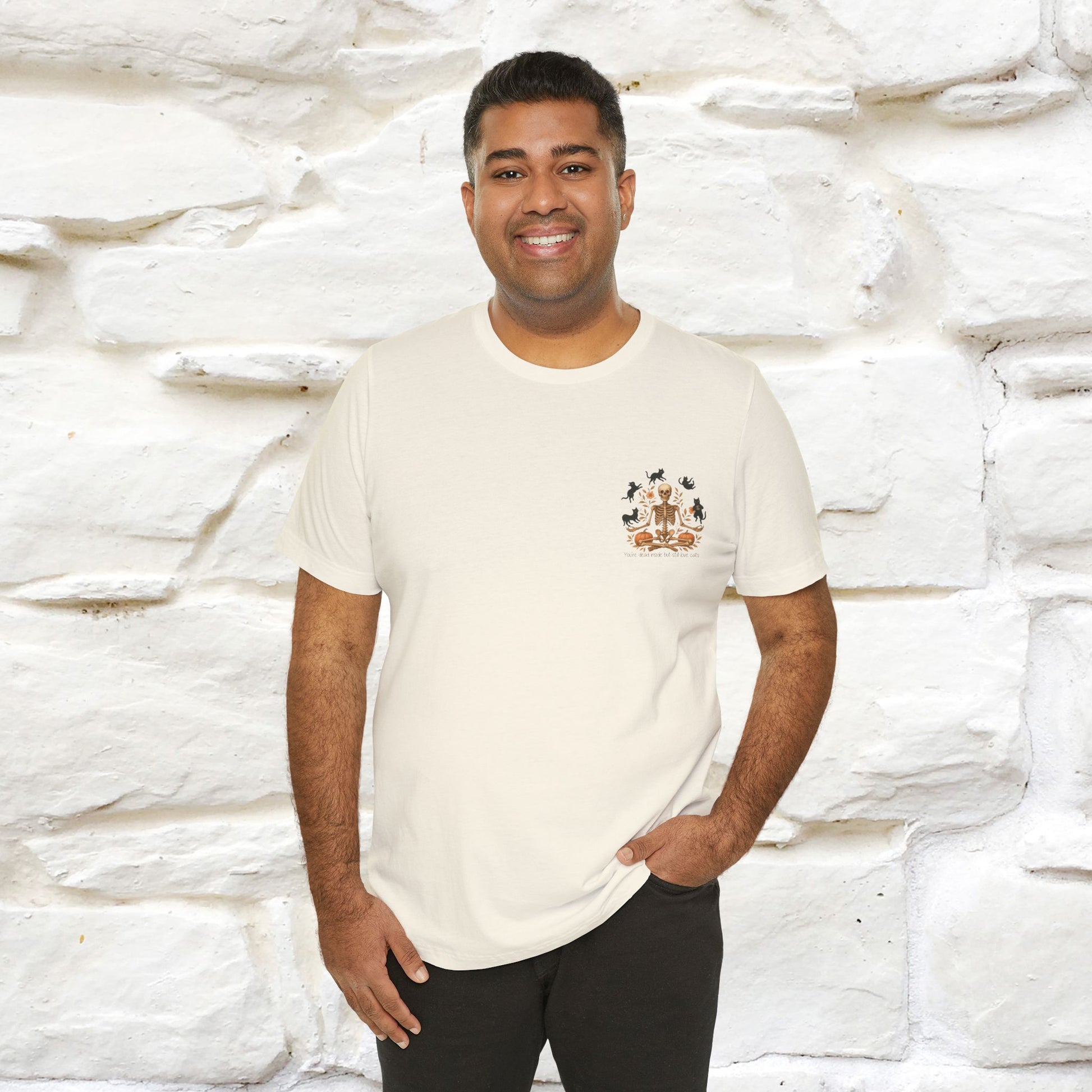 "You're Dead Inside But Still Love Cats " Halloween Cat T-shirt |Nunu&Miao Studio - Nunu&Miao Studio