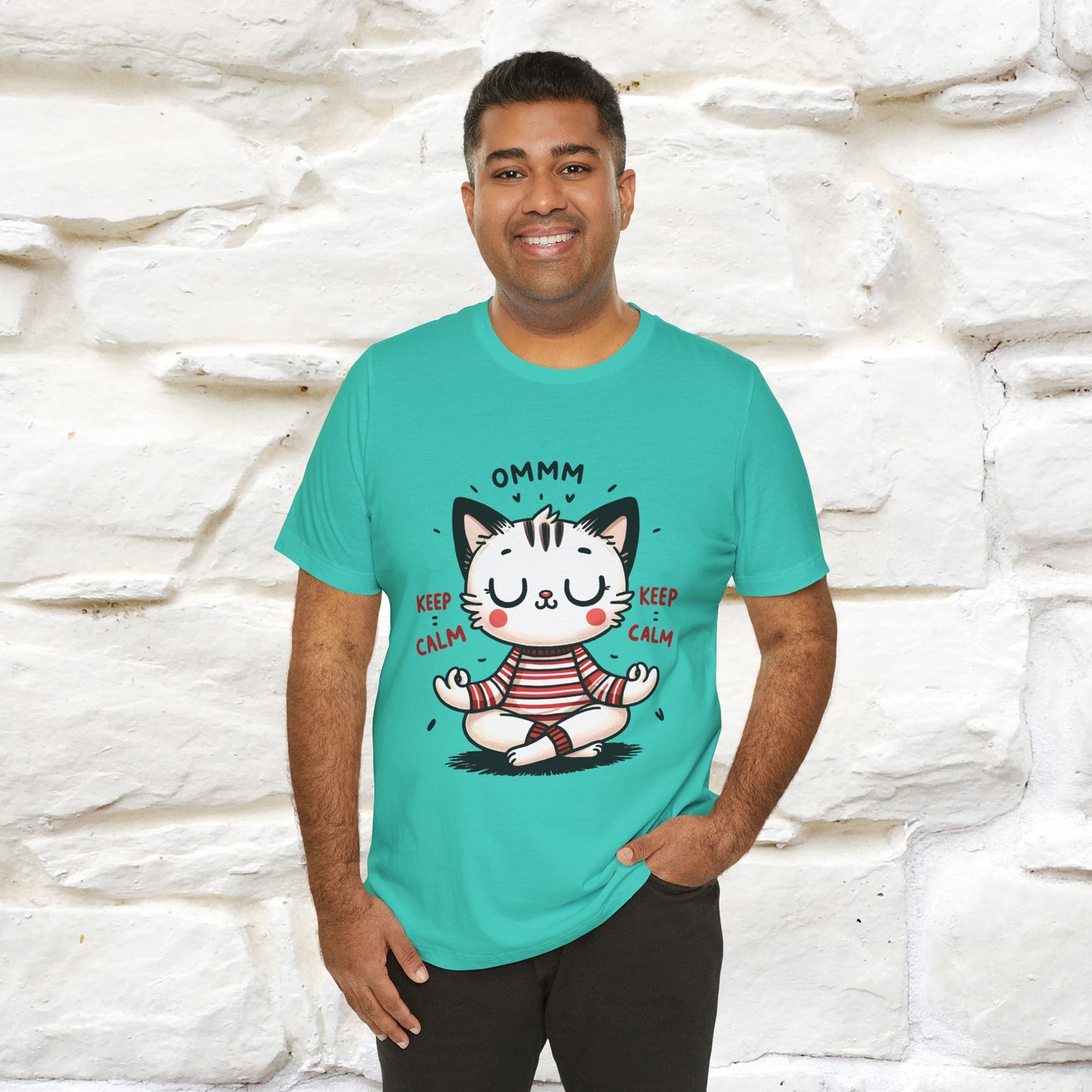 Ommm, Keep Calm | Relaxed Cat Shirt for Men & Women | 100% Cotton* - Nunu&Miao Studio