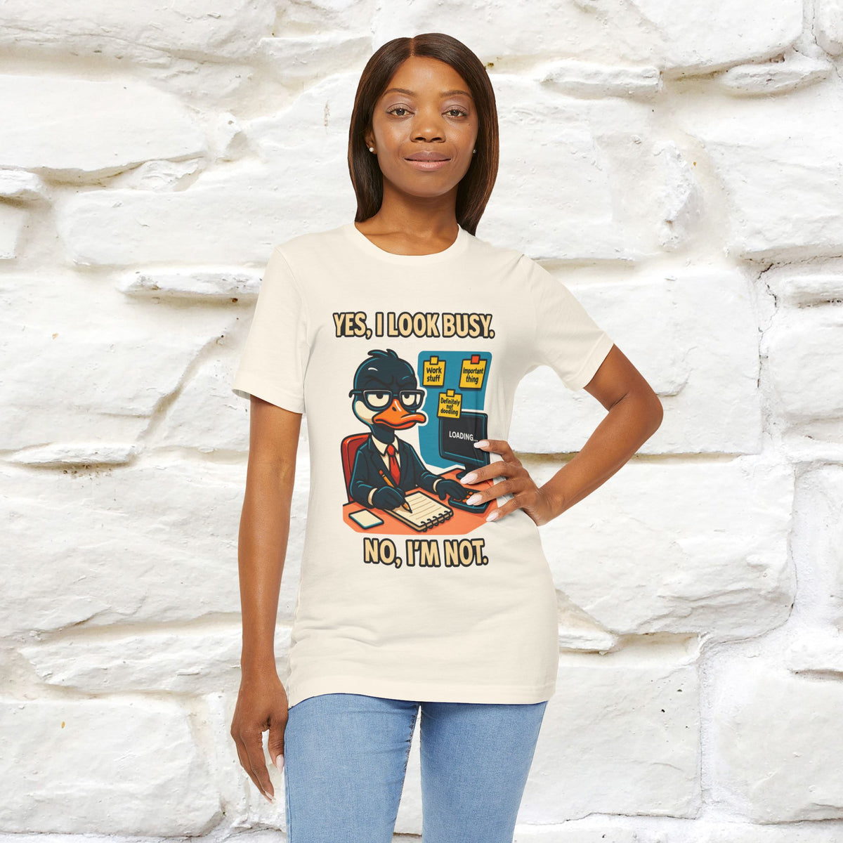 ''Yes, I Look Busy. No I'm Not.''|  Sarcastic Cat T-Shirt | Nunu&Miao Studio