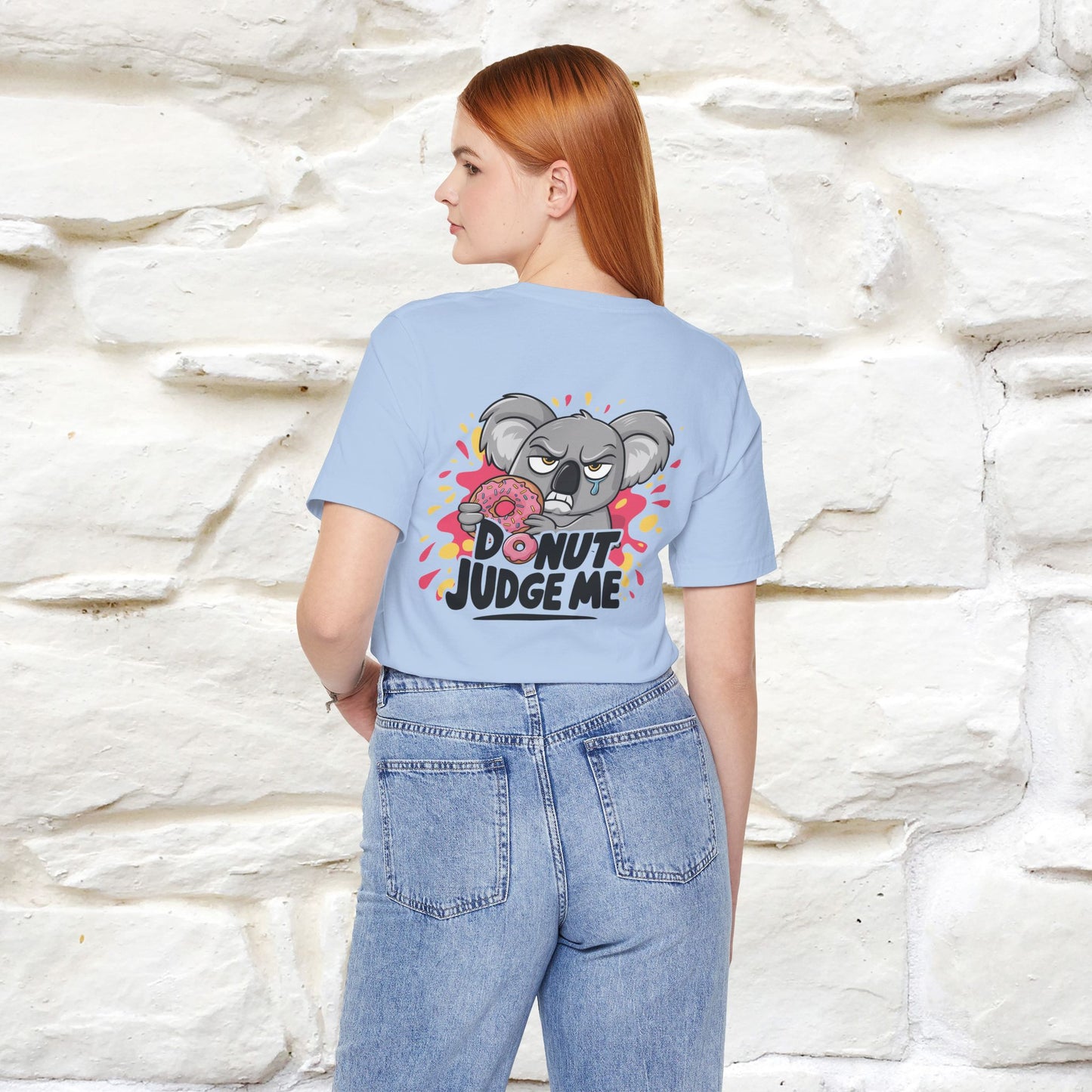 "Donut Judge Me " |Funny  T-Shirt | Front & Back Design | Nunu&Miao Studio - Nunu&Miao Studio