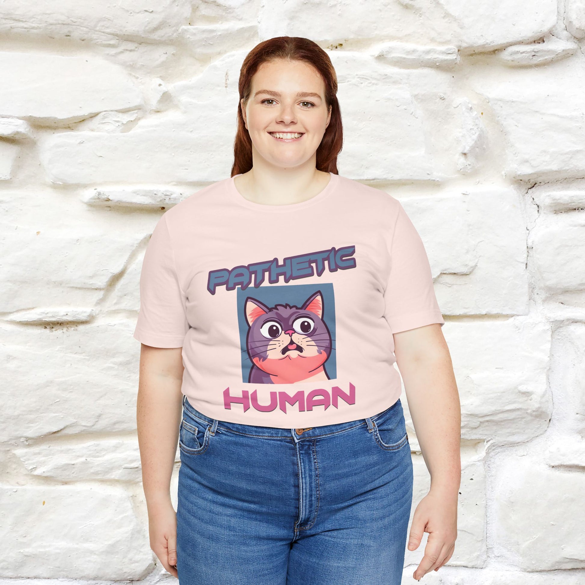 ''Pathetic Human'' | Funny Cat T-Shirt | Nunu&Miao Studio - Nunu&Miao Studio
