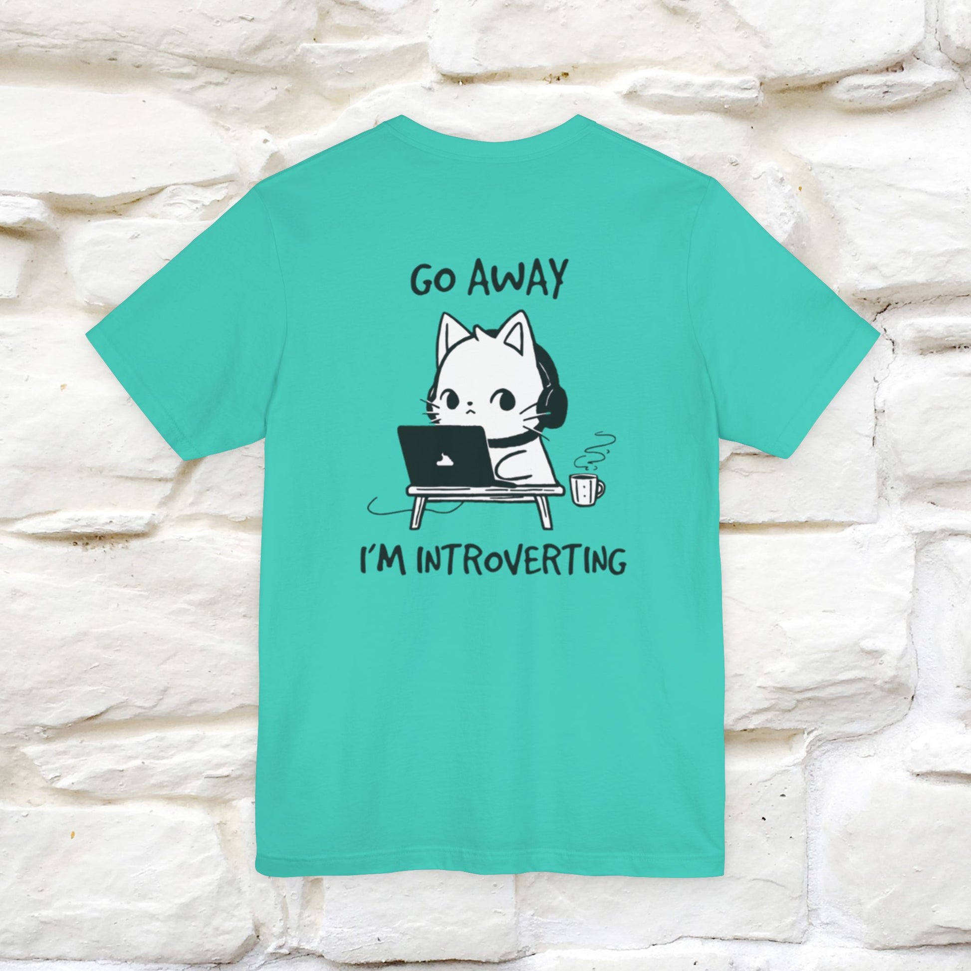 ''Go Away, I’m Introverting'' Cat T-Shirt | Nunu & Miao Studio - Nunu&Miao Studio