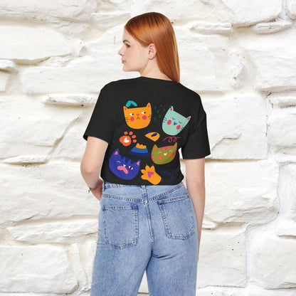 ''The Power Of Meow'' Cat T-Shirt Front and Back Design | Nunu&Miao Studio - Nunu&Miao Studio