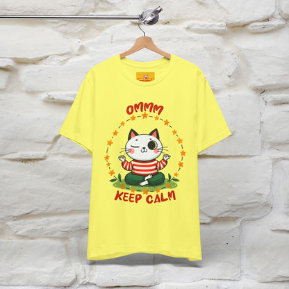 ''Ommm, Keep Calm'' Cat T-Shirt | Nunu&Miao Studio - Nunu&Miao Studio