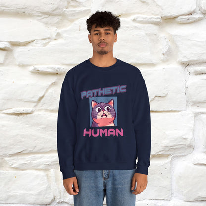 ''Pathetic Human'' |Cat Sweatshirt | Nunu&Miao Studio
