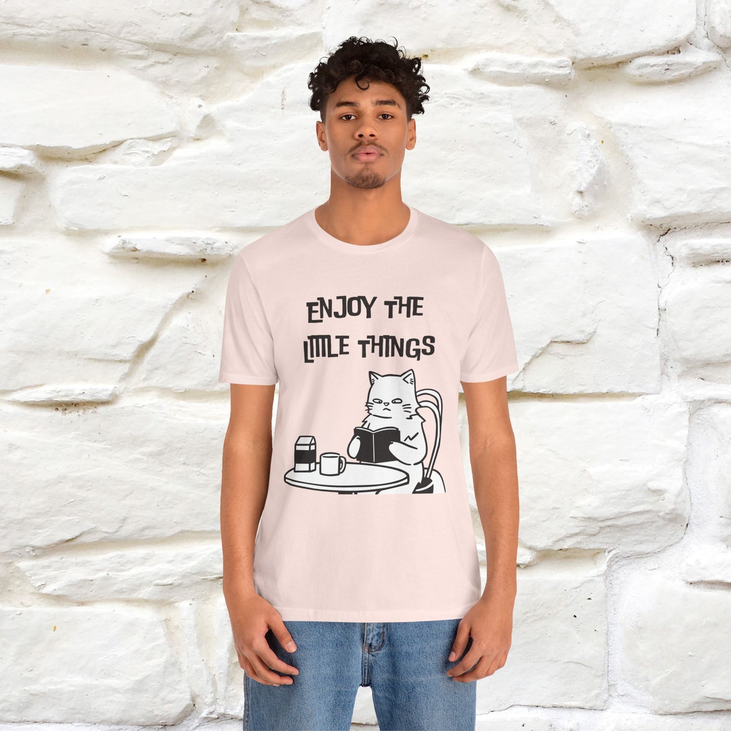 "Enjoy The Little Things." Cat T-Shirt | Nunu&Miao Studio