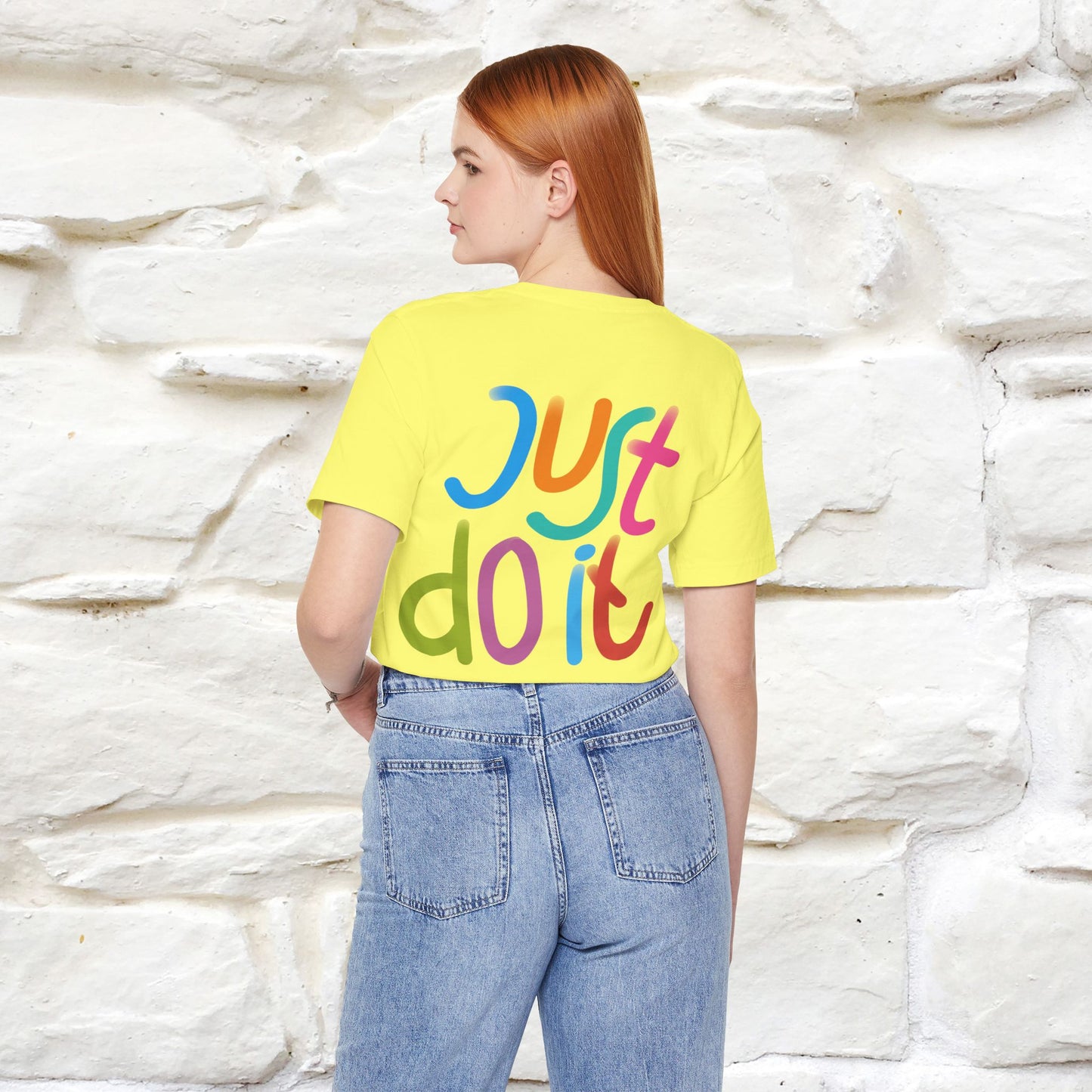 "Yes, Just Do It" Cat T-Shirt| Front & Back Design | Nunu&Miao Studio - Nunu&Miao Studio