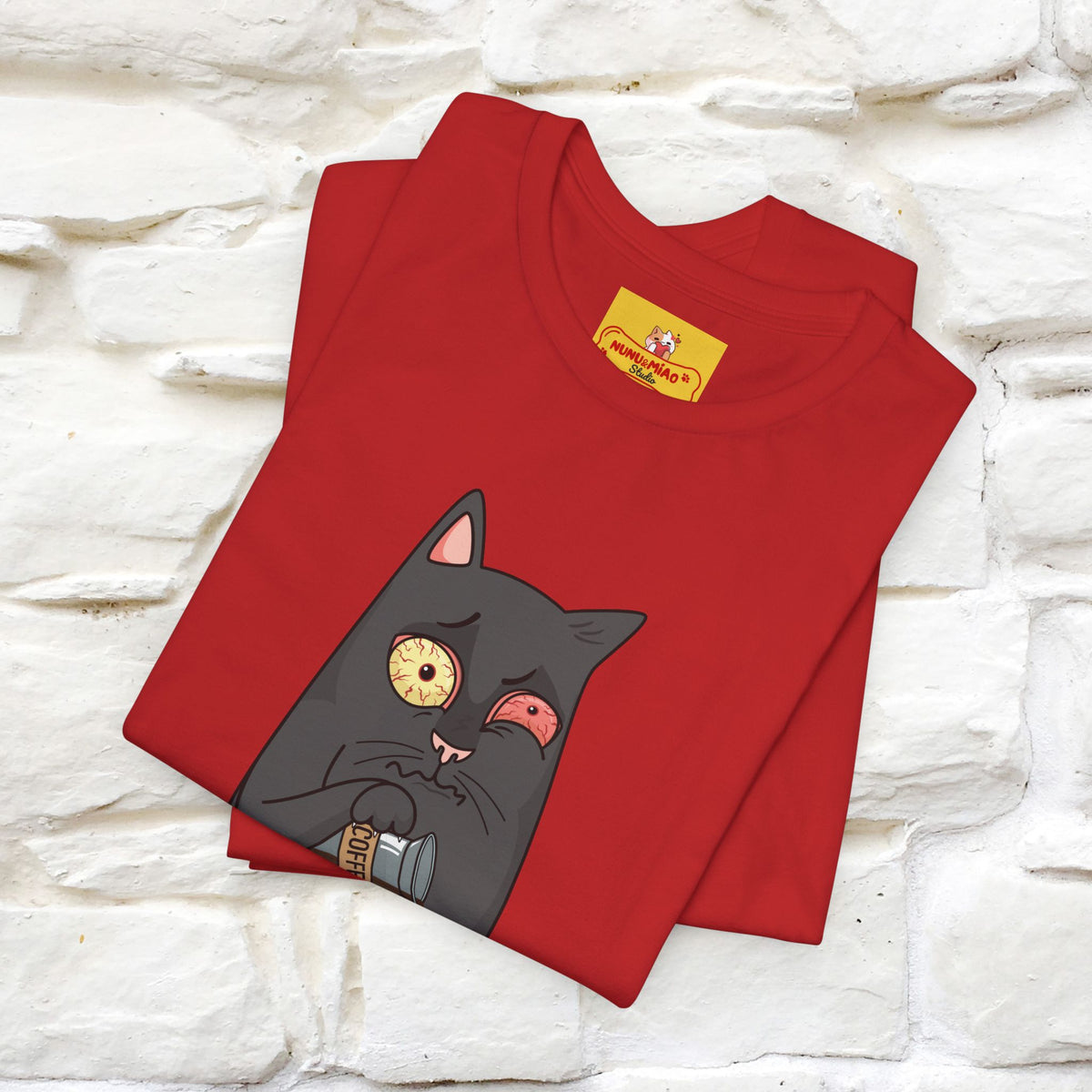 ''Life Begings After Coffe''  Cat T-shirt for Men and Women  100% Cotton*