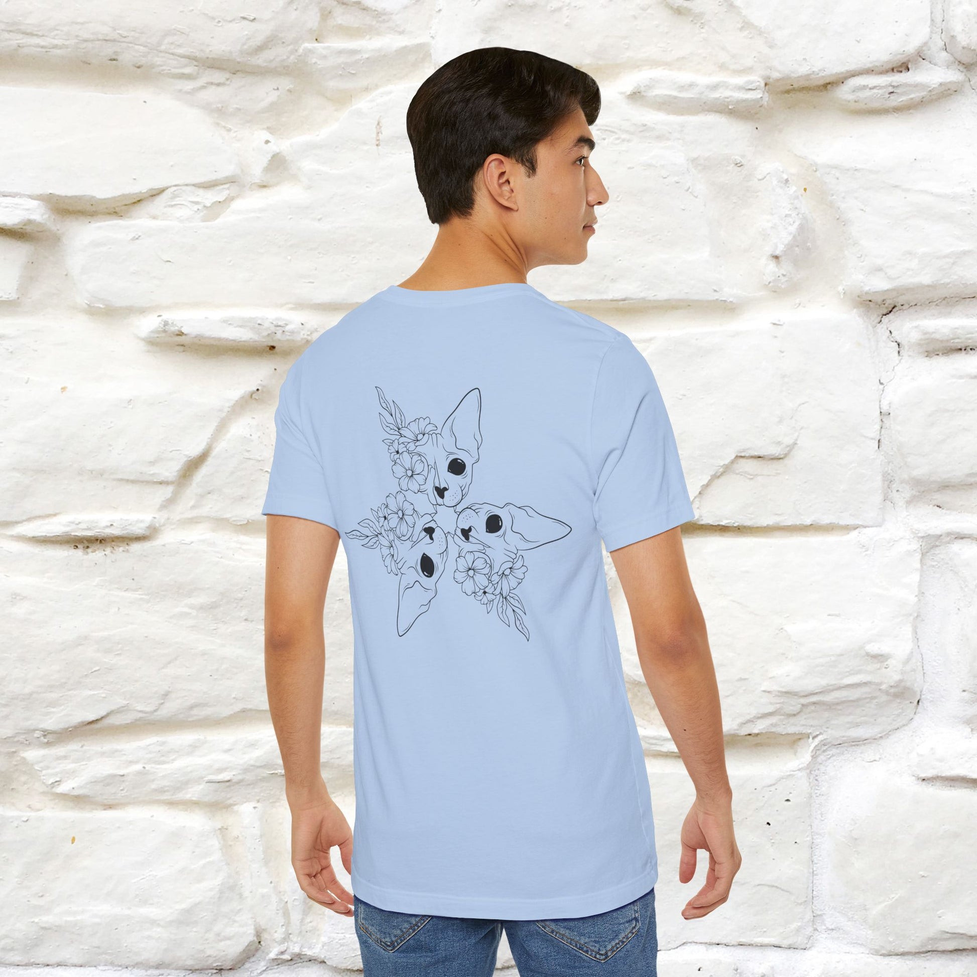 "Trinity'' Cat T-Shirt Front and Back Design | Nunu&Miao Studio - Nunu&Miao Studio