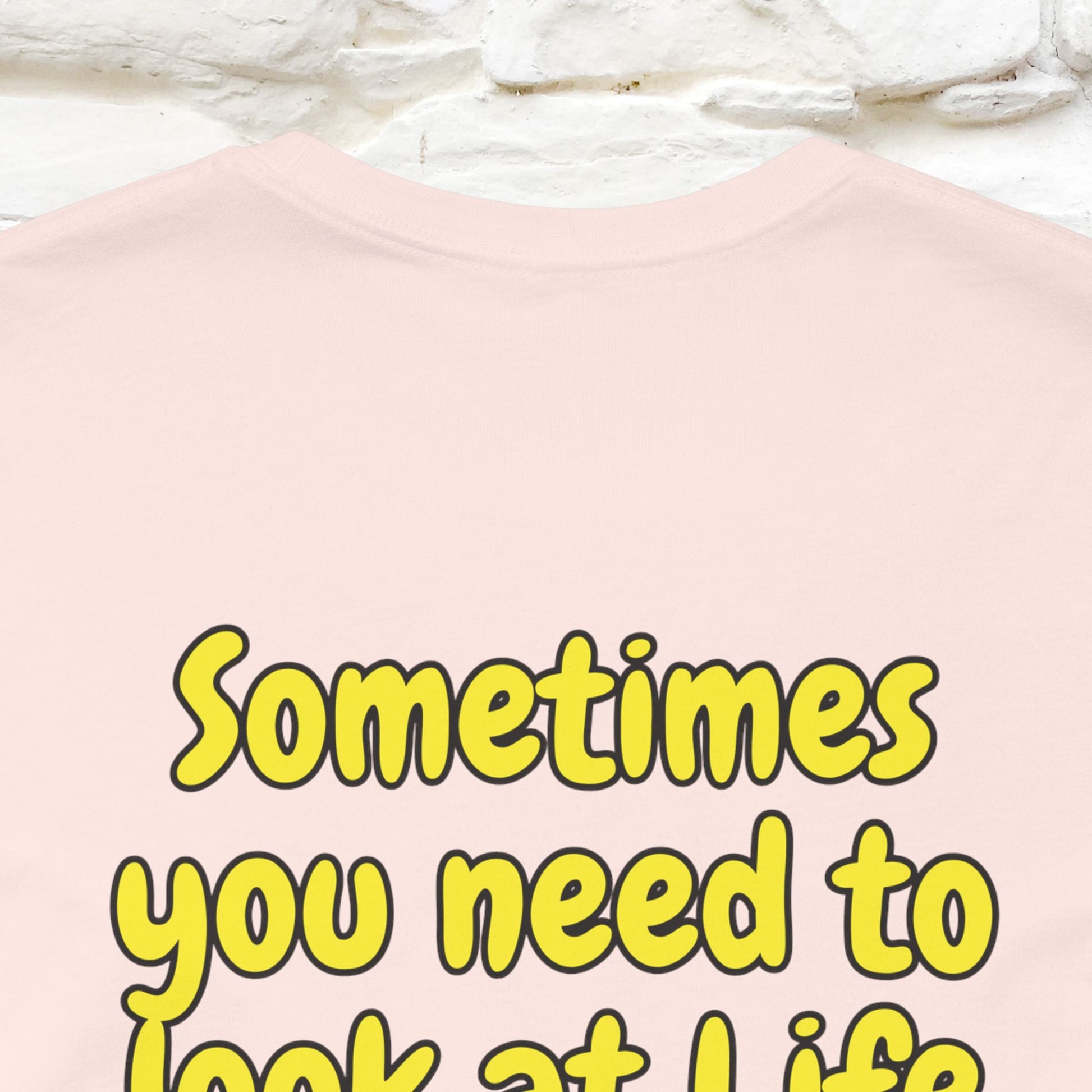 "Sometimes You Need to Look at Life from a Different Perspective" Cat T-Shirt | Front & Back Design | Nunu&Miao Studio - Nunu&Miao Studio