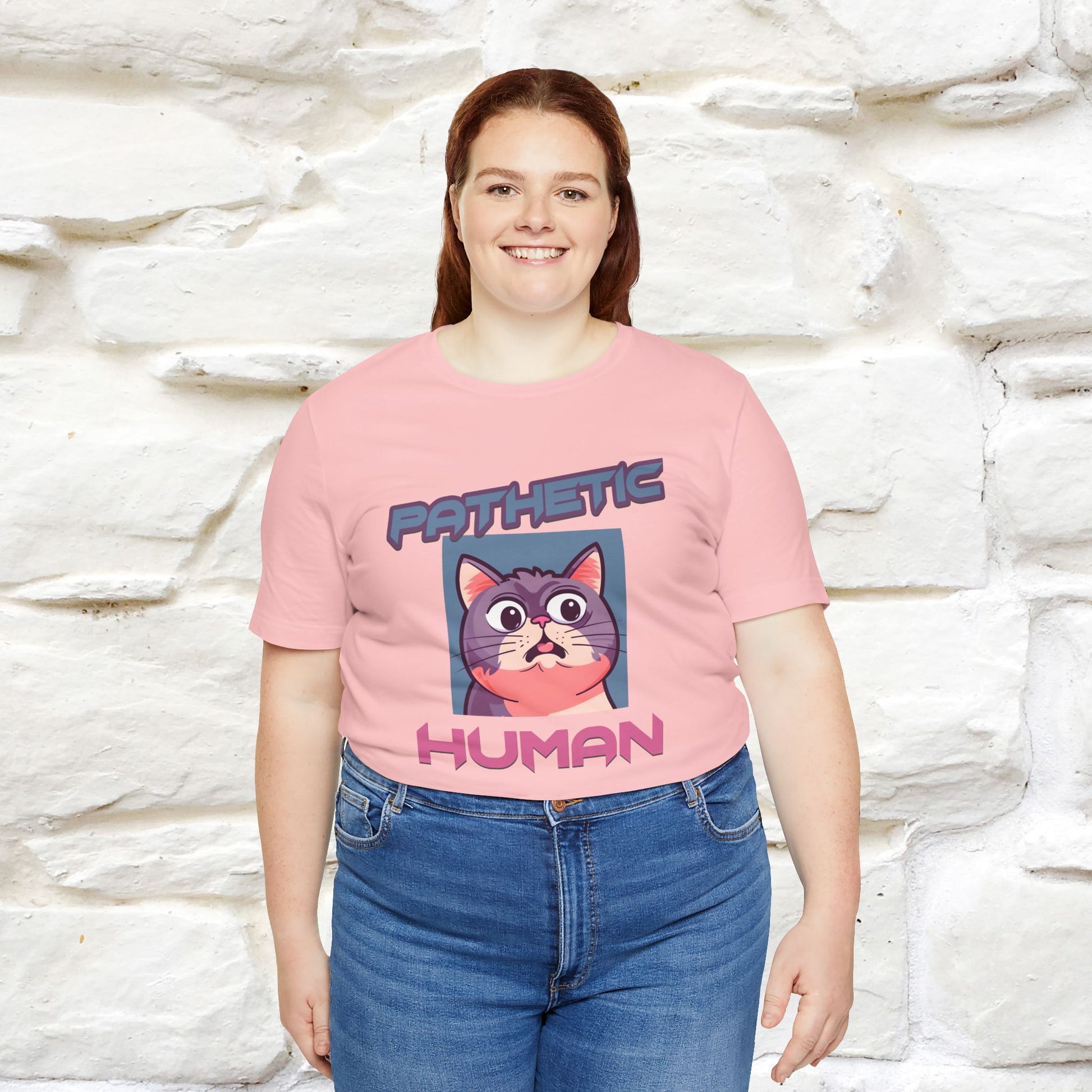 ''Pathetic Human'' | Funny Cat T-Shirt | Nunu&Miao Studio - Nunu&Miao Studio