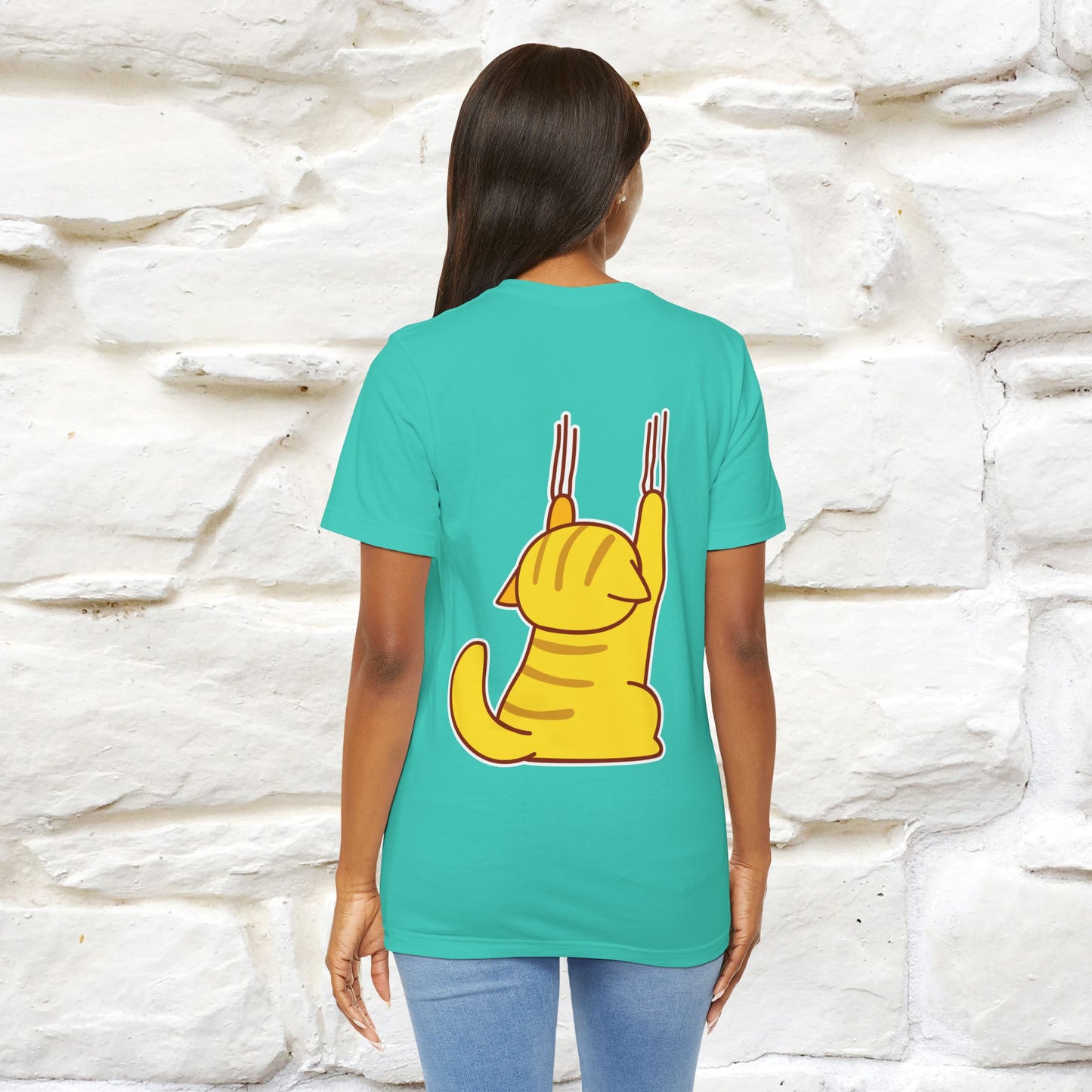 "It's Meawday" Cat T-shirt | Front & Back Design | Nunu&Miao Studio - Nunu&Miao Studio