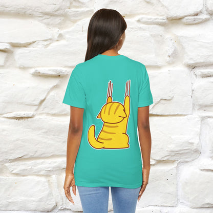 "It's Meawday" Cat T-shirt | Front & Back Design | Nunu&Miao Studio - Nunu&Miao Studio