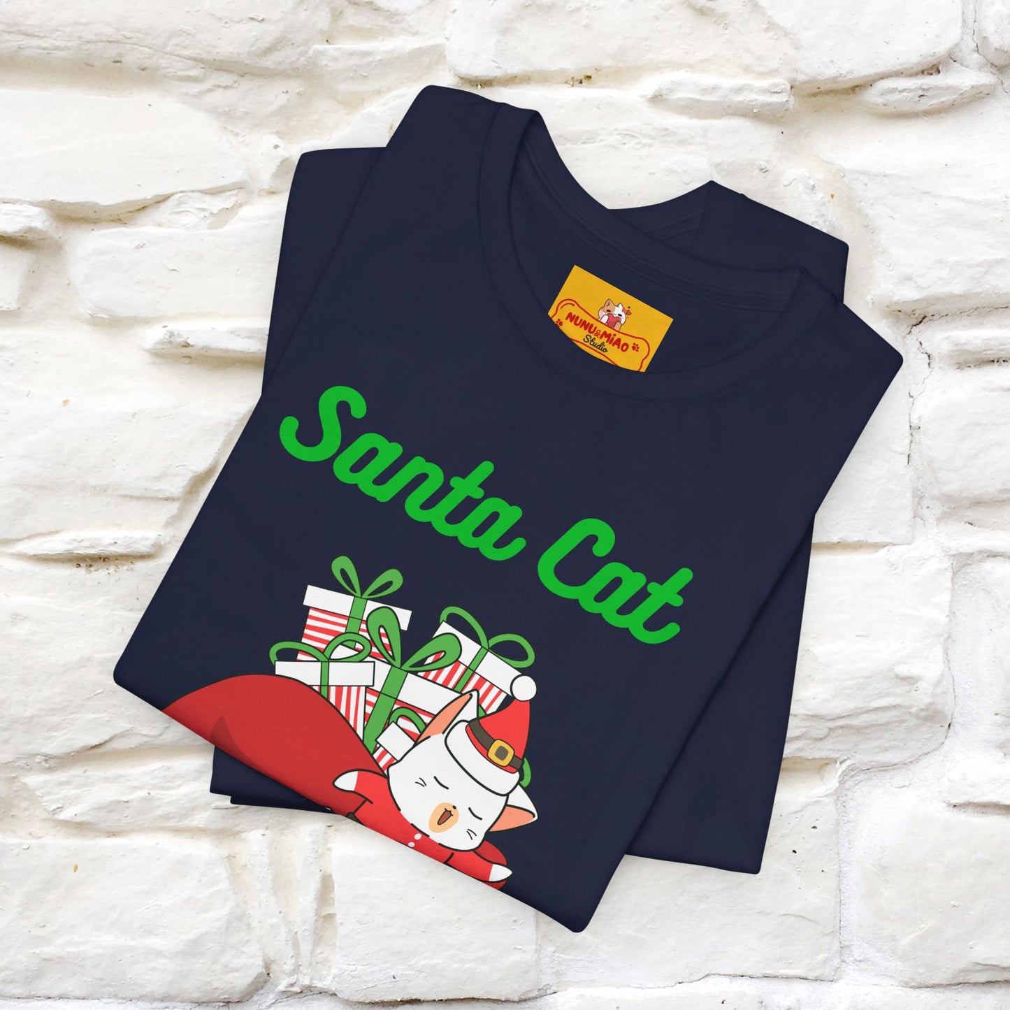 "Funny Santa Cat..." | Cat T-Shirt | Nunu&Miao Studio