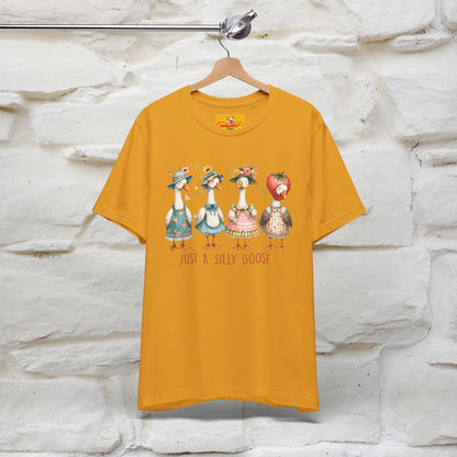 "Just A Silly Goose" Cute T-shirt |Nunu&Miao Studio - Nunu&Miao Studio