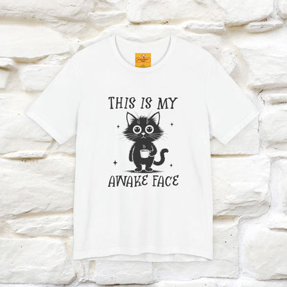 "This is My Awake Face" Cat T-Shirt | Funny Design | Nunu&Miao Studio