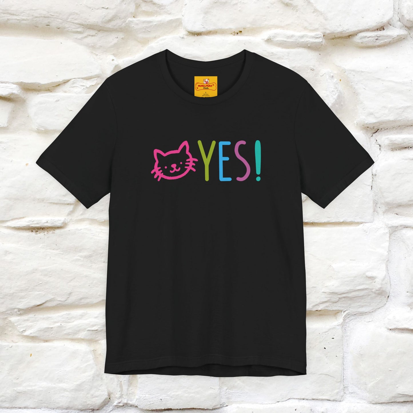 "Yes, Just Do It" Cat T-Shirt| Front & Back Design | Nunu&Miao Studio - Nunu&Miao Studio