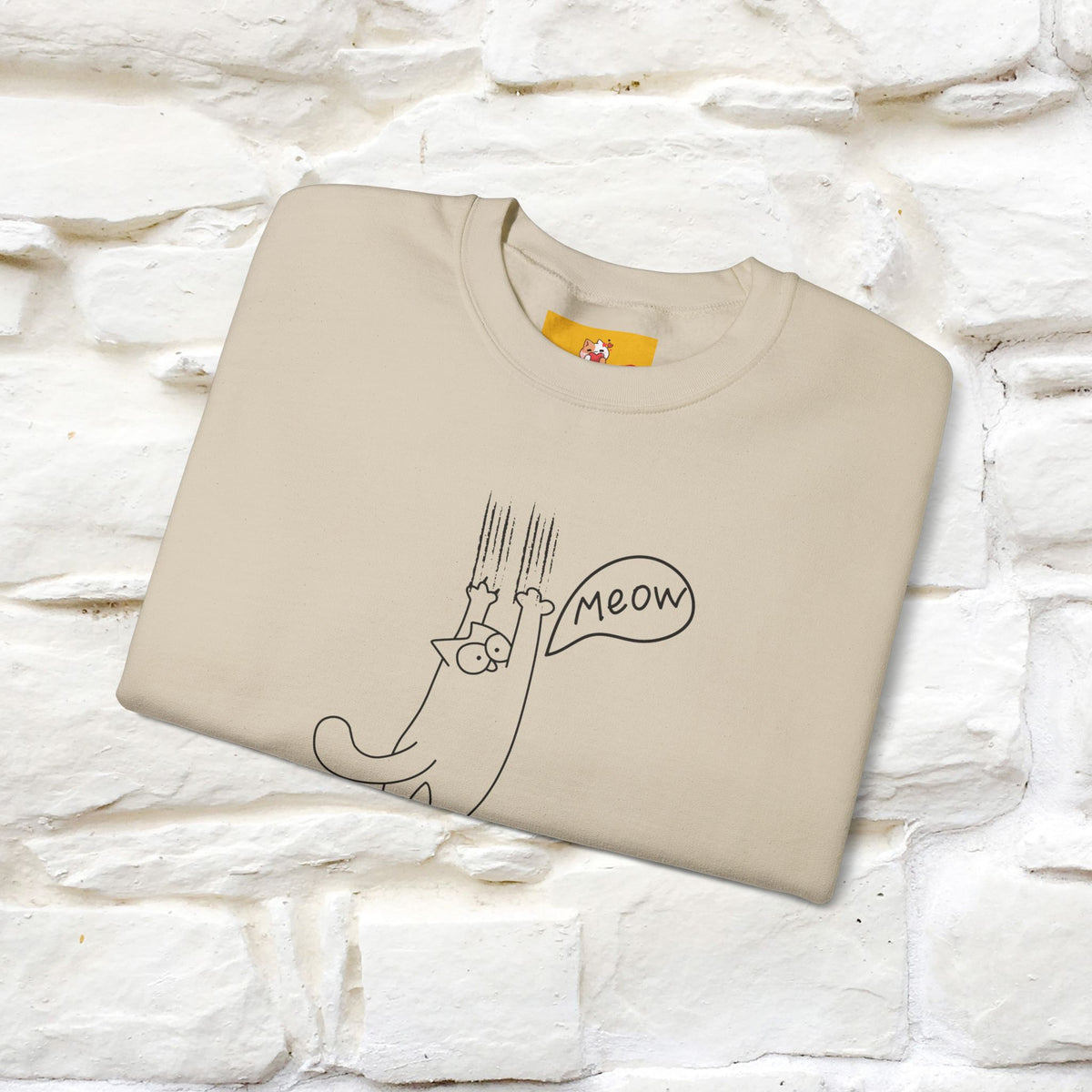 ''Meow.'' |Cat Sweatshirt | Nunu&Miao Studio