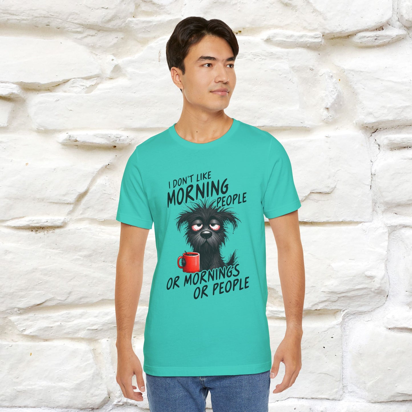 "I Don't Like Morning People..." Funny T-shirt |Nunu&Miao Studio - Nunu&Miao Studio