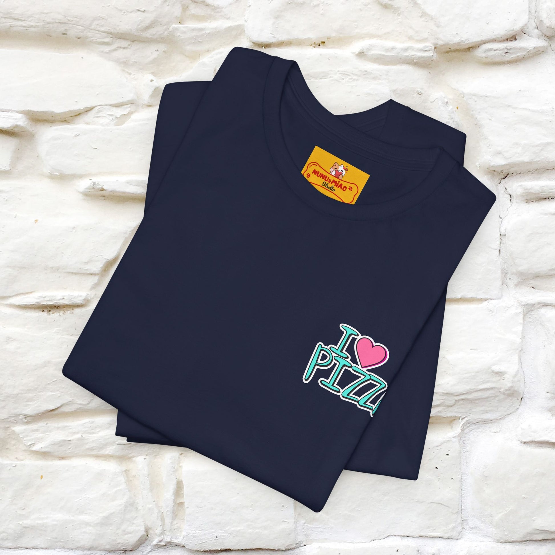 "I Love Pizza"| Cat T-shirt | Nunu&Miao Studio - Nunu&Miao Studio