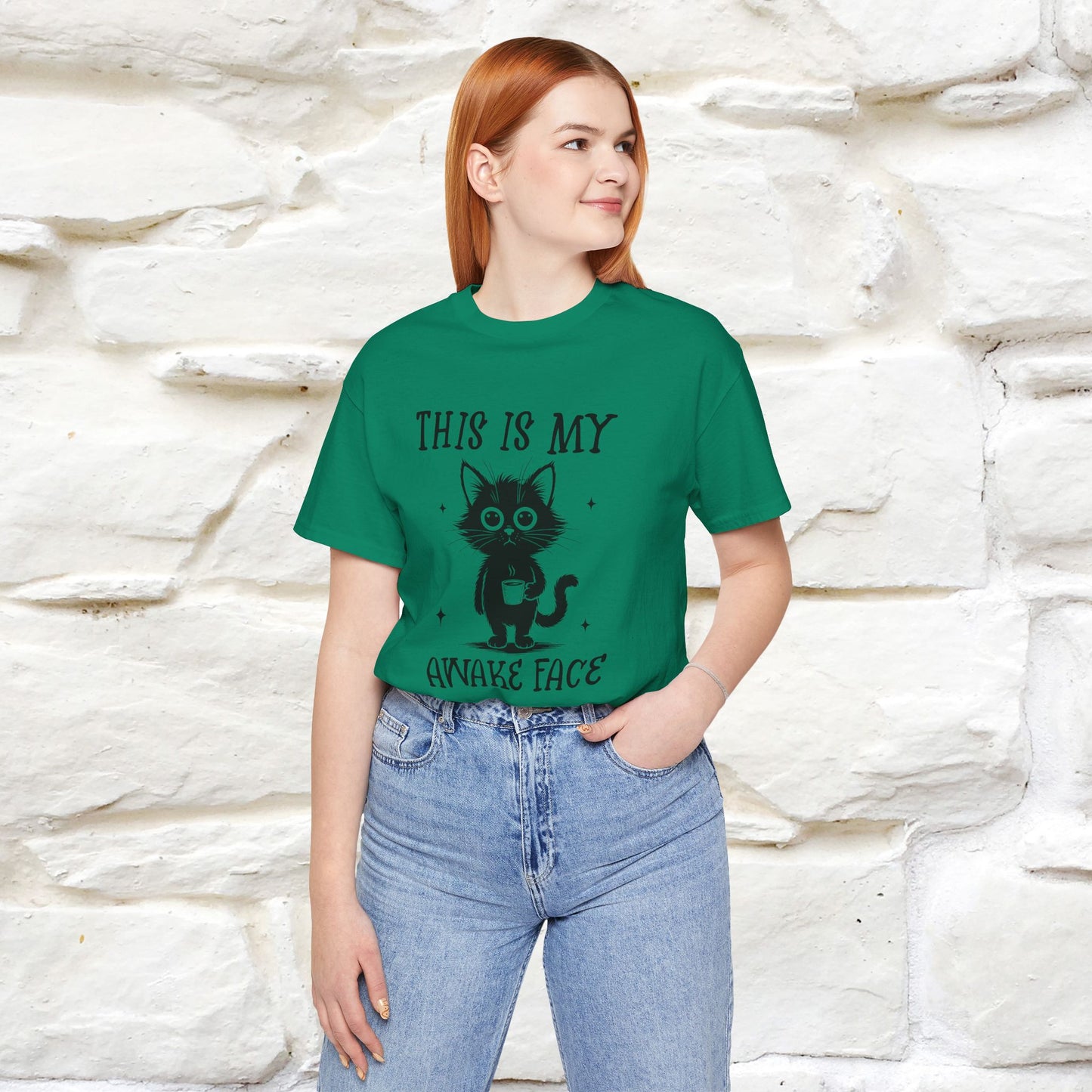 "This is My Awake Face" Cat T-Shirt | Funny Design | Nunu&Miao Studio - Nunu&Miao Studio