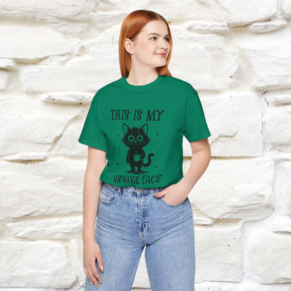 "This is My Awake Face" Cat T-Shirt | Funny Design | Nunu&Miao Studio - Nunu&Miao Studio