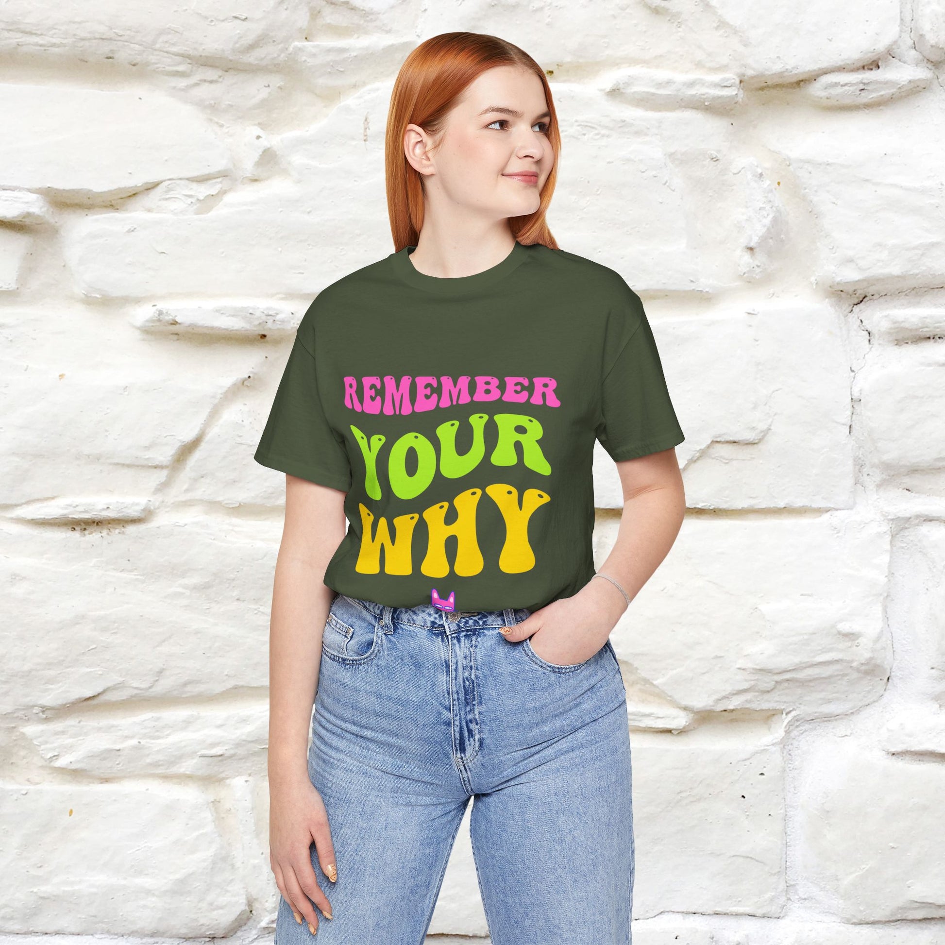 "Remember Your Why" |Cat T-Shirt | Nunu&Miao Studio - Nunu&Miao Studio