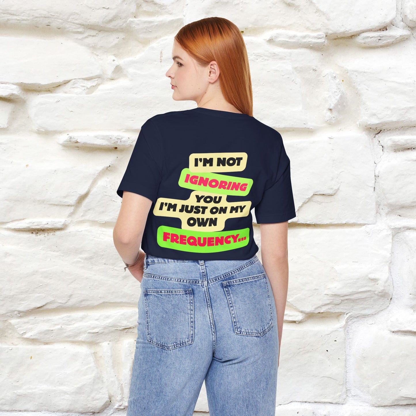 "I'm Not Ignoring You. I'm Just  .. " Cat T-Shirt | Front & Back Design | Nunu&Miao Studio - Nunu&Miao Studio