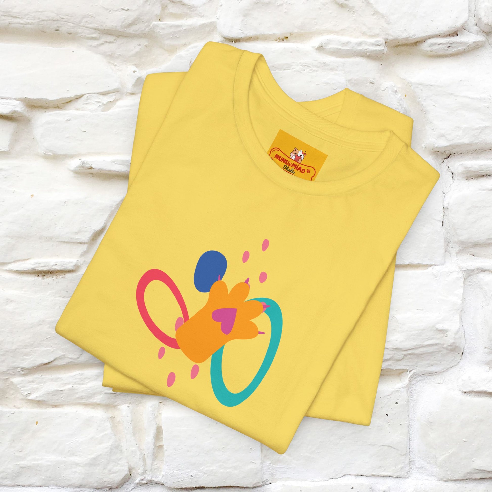 ''The Power Of Meow'' Cat T-Shirt Front and Back Design | Nunu&Miao Studio - Nunu&Miao Studio