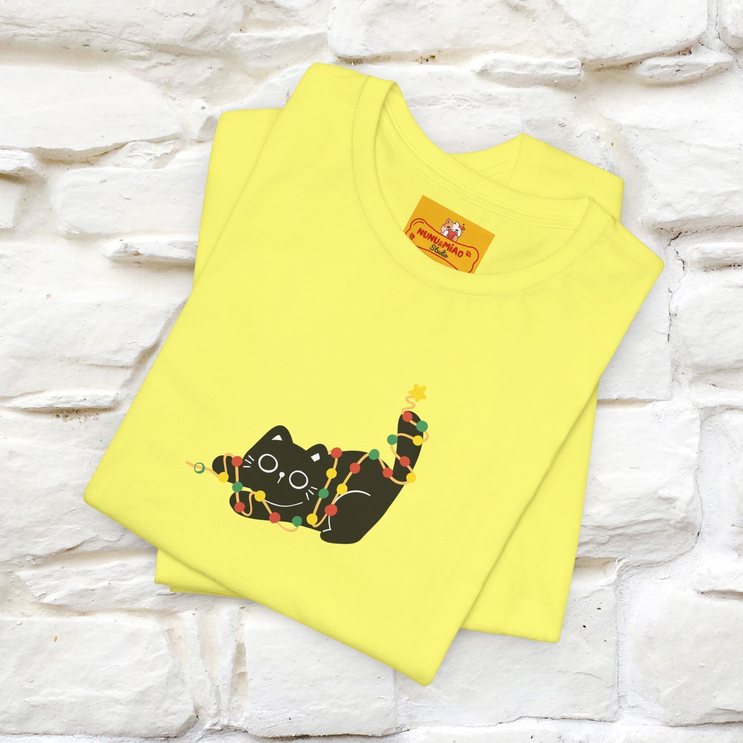''Be The Light" Cat T-Shirt| Front & Back Design | Nunu&Miao Studio - Nunu&Miao Studio