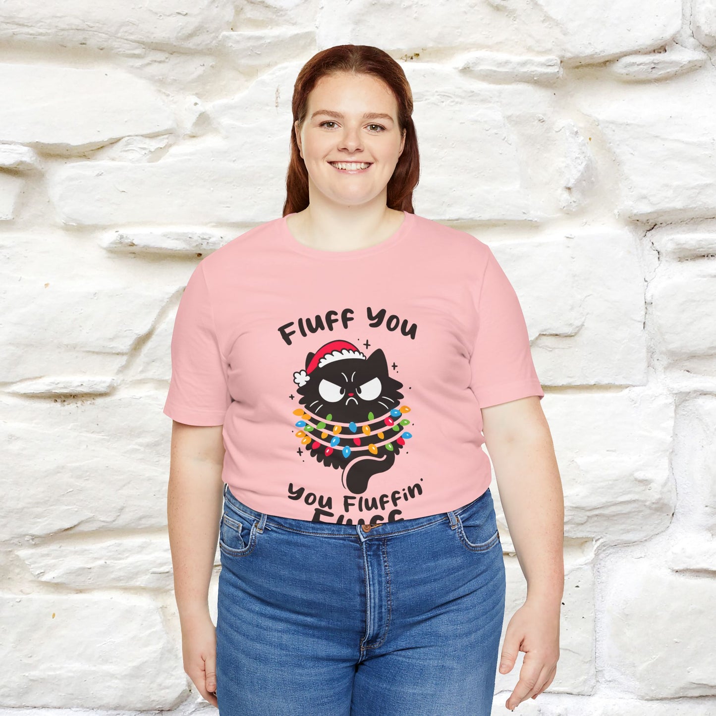 ''Fluff You, You Fluffin Fluff'' | Cattitude Cat Christmas Tee | Nunu&Miao Studio - Nunu&Miao Studio