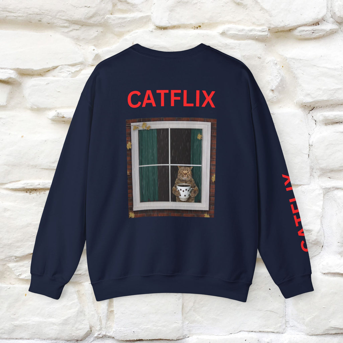 "Catflix'' |Cat Sweatshirt | Nunu&Miao Studio