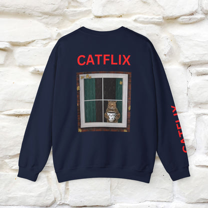 "Catflix'' |Cat Sweatshirt | Nunu&Miao Studio