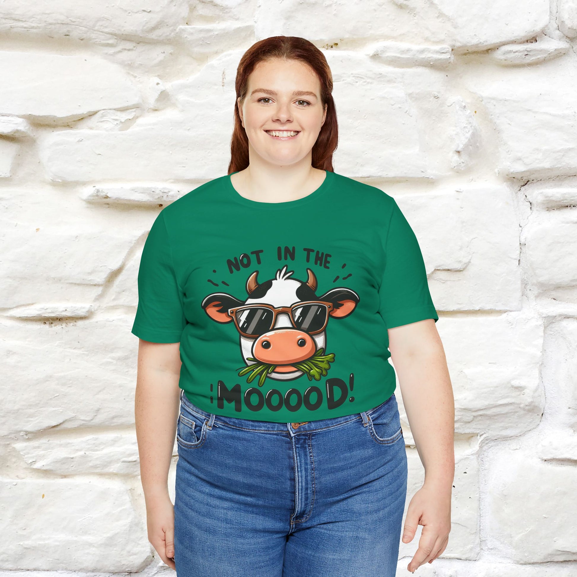 Not In The Moood – Funny Cow Pun T-Shirt | Nunu & Miao Studio - Nunu&Miao Studio