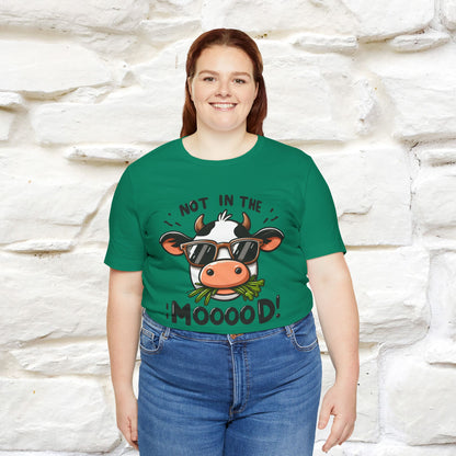 Not In The Moood – Funny Cow Pun T-Shirt | Nunu & Miao Studio - Nunu&Miao Studio