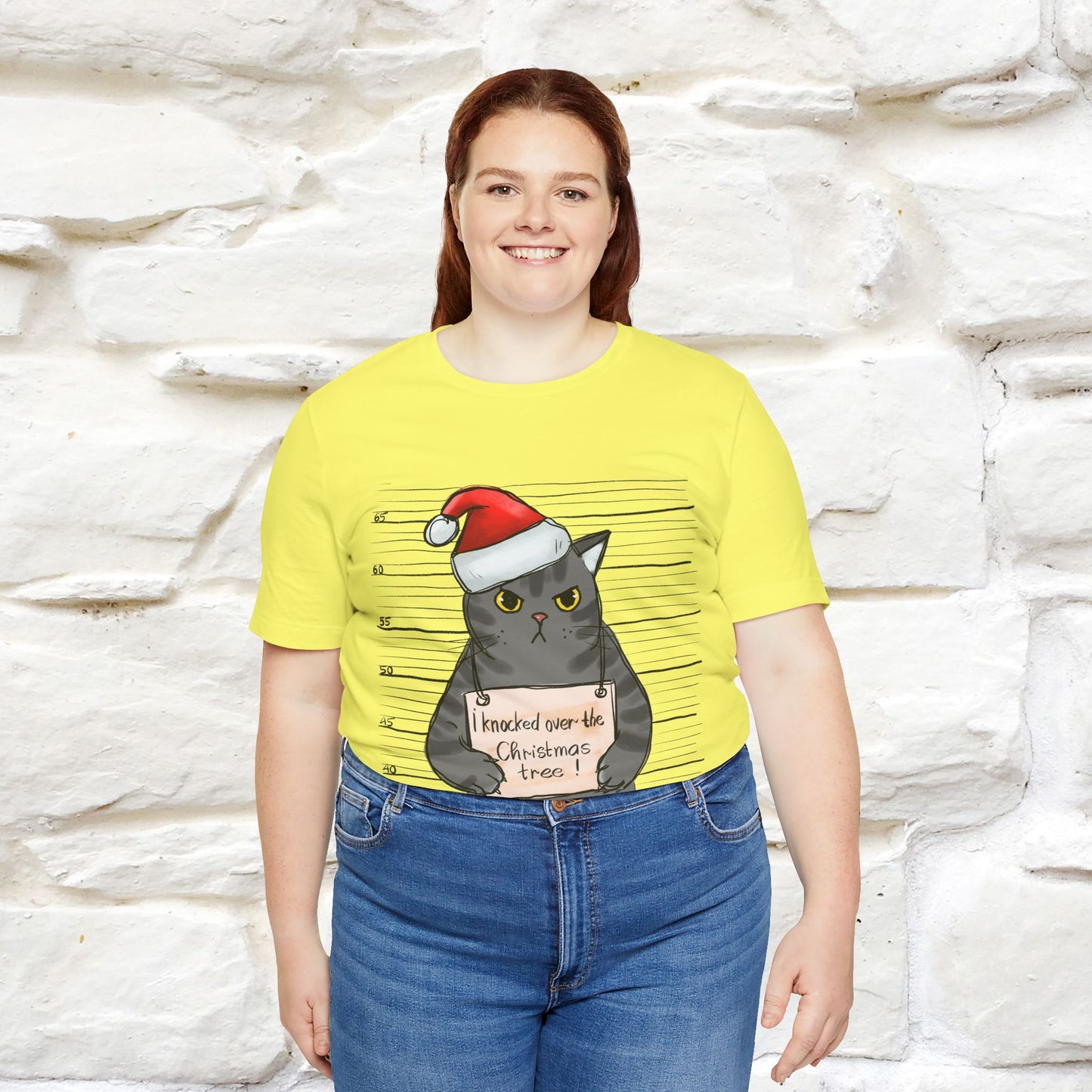 "I Knocked Over The Christmas Tree " |Funny Cat T-Shirt | Nunu&Miao Studio