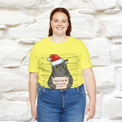 "I Knocked Over The Christmas Tree " |Funny Cat T-Shirt | Nunu&Miao Studio